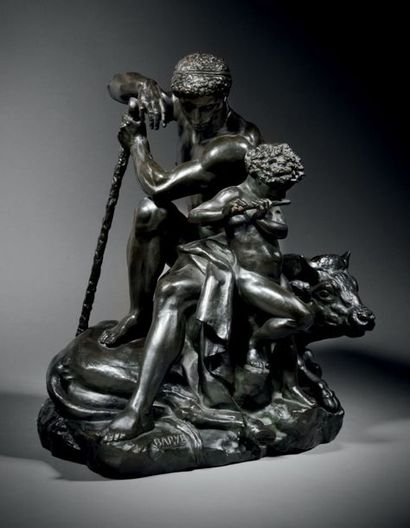 Antoine-Louis BARYE (1795-1875) La Paix
Modèle de 1855
Bronze à patine brune
Signé...