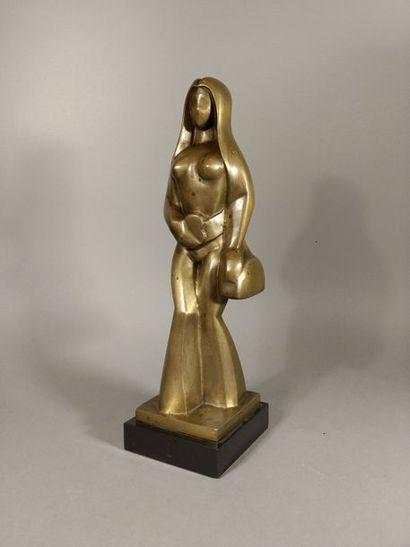 Ferdinand PARPAN (1902-2004) La parisienne
Épreuve en bronze à patine dorée nuancée...