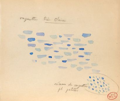 Henri-Édmond CROSS (1856-1910) Etude de vaguelettes bleues
Etude de vaguelettes rouges...