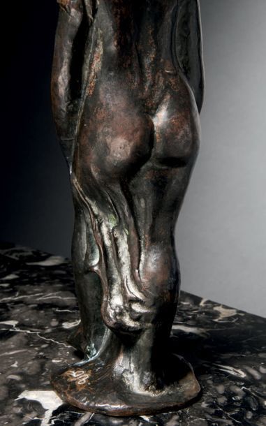 Aristide MAILLOL (1861-1944) La bergère (1896)
Bronze à patine brune nuancée
Fonte...