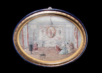 Louis-Nicolas Van BLARENBERGHE (1716-1794) La Partie de Cartes
Dans un salon richement...