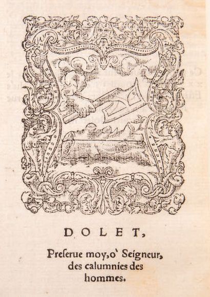 Ciceron Les Epistres familiaires de Marc Tulle Cicero
Lyon, Étienne Dolet, 1542,...