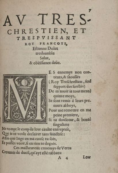 DOLET, Étienne Le Second Enfer d'Estienne Dolet, natif d'Orléans.
Qui sont certaines...