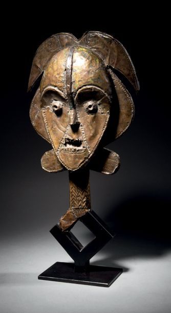 Figure de reliquaire Kota, région de Sibiti,...
