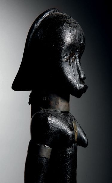  ? Buste féminin, figure d’ancêtre du byeri (eyema byeri) Fang, Groupe Ntumu Afrique...