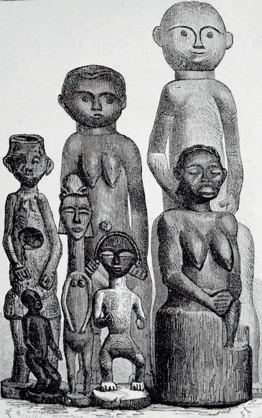 null 
? Buste féminin, figure d’ancêtre du byeri (eyema byeri)

Fang, Groupe Ntumu

Afrique...