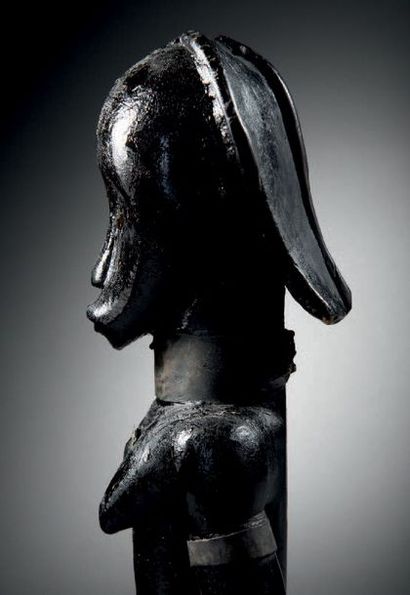 null 
? Buste féminin, figure d’ancêtre du byeri (eyema byeri)

Fang, Groupe Ntumu

Afrique...