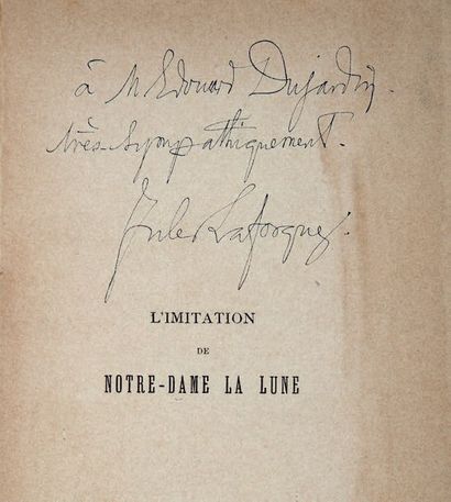LAFORGUE (Jules). L'Imitation de Notre-Dame la Lune. Paris, Léon Vanier, 1886. Plaquette...