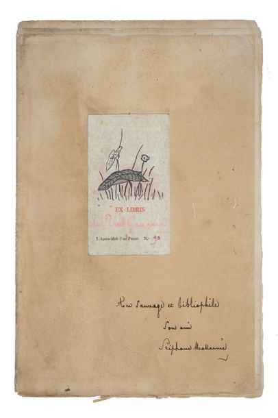 MALLARMÉ (Stéphane). L'Après-midi d'un faune. Églogue. Paris, Alphonse Derenne, 1876....