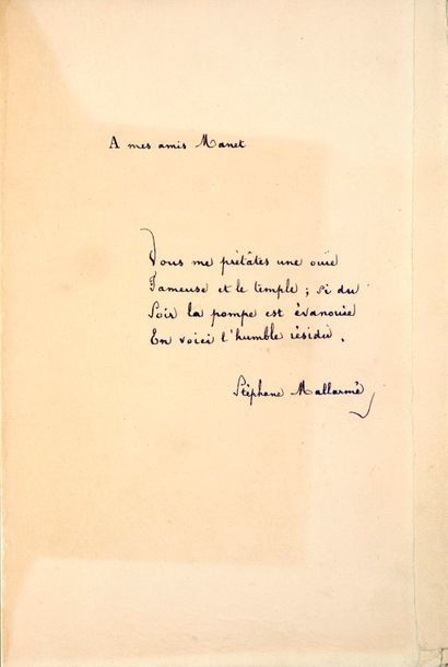 MALLARMÉ (Stéphane). Villiers de l'Isle-Adam. Paris, Librairie de l'Art indépendant,...