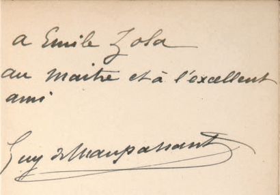 MAUPASSANT (Guy de). Des vers. Paris, G. Charpentier, 1880. In-12, bradel demi-maroquin...