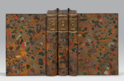 null La Vogue. Paris, Librairie J. Barbou, 1886. 34 fascicules en 3 volumes in-8,...