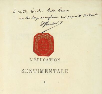 FLAUBERT (Gustave). L'Éducation sentimentale. Histoire d'un jeune homme. Paris, Michel...