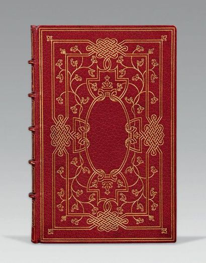 FLAUBERT (Gustave). Trois contes. Paris, Charpentier, 1877. In-12, maroquin rouge,...