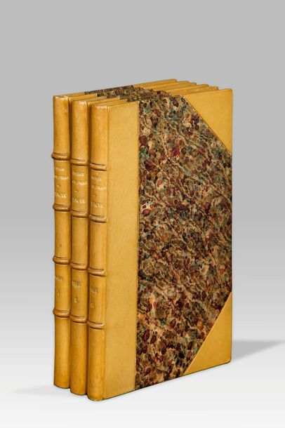 GOBINEAU (Arthur, Comte de). Ternove. Bruxelles, Tarride, 1848. 3 volumes petit in12,...