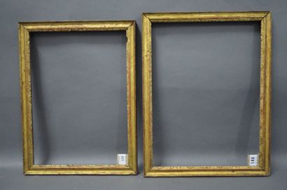 null PAIRE DE BAGUETTES en bois sculpté et doré.
Provence, XVIIIe siècle.
29,4 x...