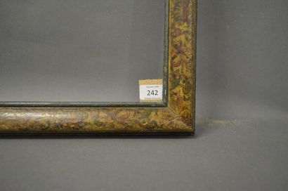 null CADRE ARTE POVERA en bois mouluré et peint.
Bergame, circa 1750.
59,2 x 77,8...