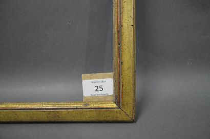 null BAGUETTE plate en bois mouluré et doré.
Époque Louis XVI.
25,5 x 33,3 cm - Profil:...