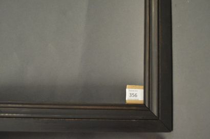 null PAIRE DE CADRES en bois fruitier mouluré et noirci.
XIXe siècle.
40 x 53 cm...