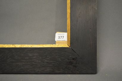 null CADRE en chêne noirci, chanfrein doré à la vue.
Circa 1900.
25,7 x 33,7 cm -...