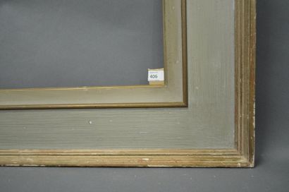 null CADRE À CASSETTA en bois mouluré et peint.
Circa 1950.
48,8 x 60,3 cm - Profil:...