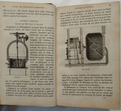 BARBIER-DUVAL L'Art du confiseur moderne. Paris, Librairie Audot, 1879. Fort volume...