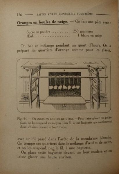 BEAUJARD (Andrée) Faites votre confiserie vous-même. Paris, Flammarion, [1921]. In-12...