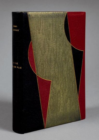 MICHAUX Henri La vie dans les plis. Poèmes. Paris, Gallimard, 1949. In-12 relié demi-maroquin...