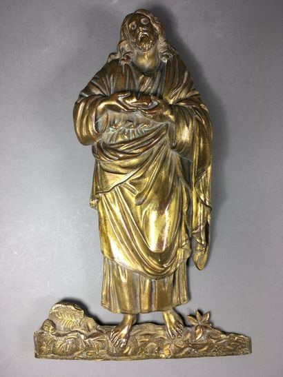 null Christ Bronze Italie XVIIe siècle H. 24 cm.