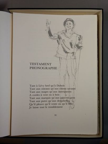 null JACQUES PECNARD - LEO FERRE. Poésies. Seyssinet-Pariset, Editions du Grésivaudan,...