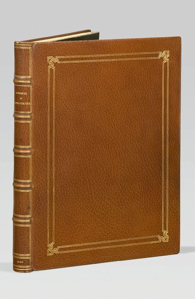 MANET (Édouard). Sonnets et eaux-fortes. Paris, Lemerre, 1869. In-folio, maroquin...