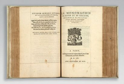 DU BELLAY (Joachim). [Recueil factice]. 14 pièces en un volume in-4, vélin à recouvrement,...