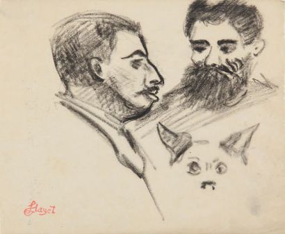 Louis HAYET (1864-1940) Dix dessins et études
Fusain/ mine de plomb/ encre sur papier...