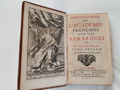 VAUGELAS — Observations de l'Académie françoise sur les Remarques de M. de Vaugelas....