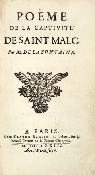 Poëme de la captivité de saint Malc. Paris,...