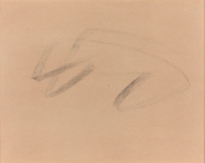 Jean FAUTRIER (1898-1964) 
Griffure
Fusain sur papier
28 x 37 cm
Un certificat d'authenticité...