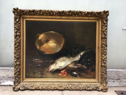 Dominique ROZIER (1840-1901) Suite de deux natures natures mortes, l'une aux lièvres...