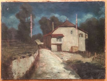 G. REINER Paysage Huile sur toile 49 x 67 cm