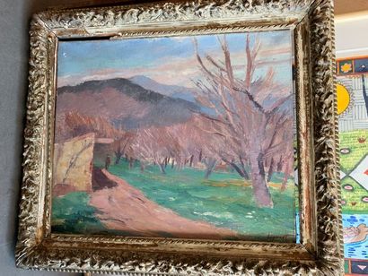 Edmond SIGRIST (1882-1947) Promeneur
Huile sur toile
Signé en bas à droite 44.3 x...