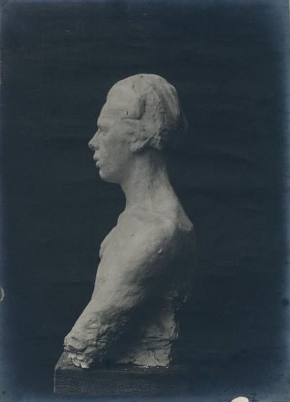 BRANCUSI Constantin PORTRAIT DE NICOLAE DARASCU. PHOTOGRAPHIE ORIGINALE [1906]; 17,4...