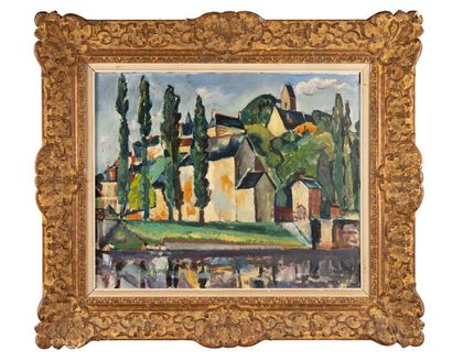 François DESNOYER (1894-1972) Le Moulin à Neuvy, Sarthe
Huile sur toile, signée et...