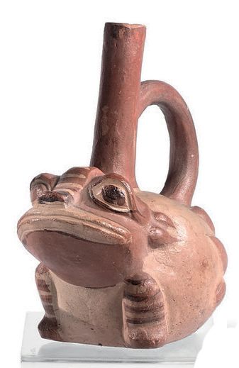 null Vase funéraire en forme de crapaud
Culture Mochica, Nord du Pérou 100 à 700...