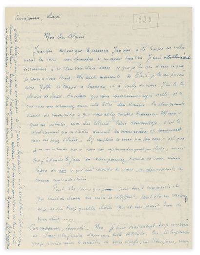 BOUSQUET (Joë) CORRESPONDANCE À FERDINAND ALQUIÉ: 40 lettres autographes, 1928-1950....