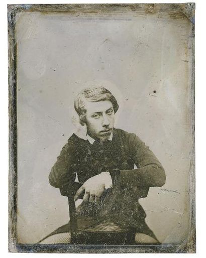 STANISLAS RATEL (1824-1904) Autoportrait Paris, 1843 Daguerréotype, 1/4 de plaque,...