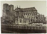 ÉDOUARD-DENIS BALDUS (1813-1889) Chevet de Notre-Dame depuis le Quai de la Tournelle...