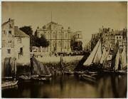 GUSTAVE LE GRAY (1820-1884) Le port et le musée du Havre Paris, bd des Capucines,...