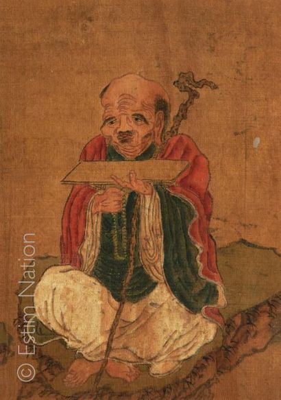 CHINE Portraits of men
4 colour drawings including one with a legend
Epoque at the...