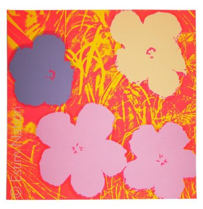 WARHOL D'APRES - FLOWERS FLUO D'après Andy WARHOL (1928-1987)

Flowers 
Sérigraphie...