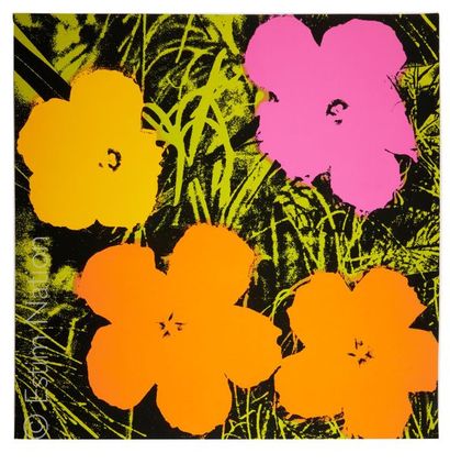 WARHOL D'APRES - FLOWERS NOIR D'après Andy WARHOL (1928-1987)

Flowers 
Sérigraphie...