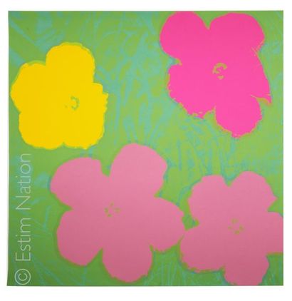 WARHOL D'APRES - FLOWERS VERT D'après Andy WARHOL (1928-1987)

Flowers 
Sérigraphie...
